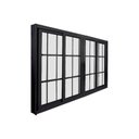 Ver imagem 1 de Janela de Correr Abertura Central Premium 4 Folhas com Grade Vidro Liso 100x120cm Espresso Esquadri