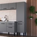 Ver imagem 2 de Paneleiro Simples para Cozinha 2 Portas Light Cinza