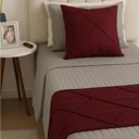 Ver imagem 4 de Peseira Drapeada Veludo Luxo 1,60x0,50m Dupla Face Cama Solteiro Bordo