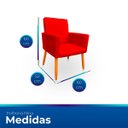 Ver imagem 6 de Poltrona Cadeira para Sala Confortável e Minimalista Nina Suede