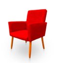 Ver imagem 5 de Poltrona Cadeira para Sala Confortável e Minimalista Nina Suede