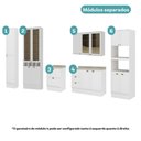 Ver mais imagens de Cozinha Milla Eva Lux 15 Portas 5 Gavetas MDF 360cm Branca Móveis Carraro