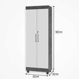 Armário Multiuso Organizador Sapateira Texas 1,80 C Chave Branco J&A Móveis - 4