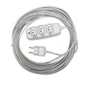 Ver imagem 1 de Extensao Eletrica 10a Megatron 30 Metros Cabo Paralelo 2x0,75mm com 3 Tomadas Cor:branco
