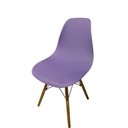 Ver imagem 1 de Capa de Cadeira Charles Eames Eiffel Pé Palito 1 Peça Malha Lisa:lilás