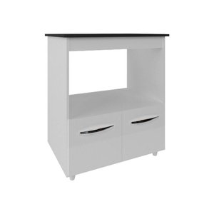 Balcão Armário de Cozinha para Fogão Cooktop 4 Bocas e Forno Elétrico Evelyn Mobília Decor