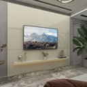 Ver imagem 1 de Painel para Tv com Led Royal 220 Off White - Gelius