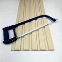 Ver imagem 5 de Painel Ripado Compacto 274x25cm Larg. 4 Unid. - Mdf - Areia - Talatto