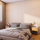 Ver imagem 1 de Painel Ripado Compacto 274x25cm Larg. 4 Unid. - Mdf - Areia - Talatto