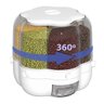 Dispenser Alimento Luxo Giratorio 6 Divisoes Cereais Graos Feijao Arroz Porta Tempero Condimentos Co - 1