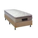 Ver imagem 1 de Cama Box Solteiro: Colchão Molas Ensacadas Luckspuma MasterPocket Cloud One Side + Base CRC Suede Cl