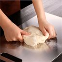 Ver imagem 2 de Tábua de Carne Aço Inox 36x25cm Antibacteriana Higiênica Unica
