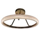 Ver imagem 3 de Lustre 3 em 1 Anel Cristal Arco Led Luminaria Pendente Infinito Perfil Sala de Jantar Quarto