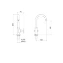 Ver imagem 2 de Torneira Lavatório Balcão 1190 Nya Meber Metais