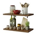 Ver imagem 2 de Kit 2 Prateleiras Suspensas para Cozinha Madesa 60 Cm com Mão Francesa - Rustic