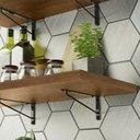 Ver imagem 4 de Kit 2 Prateleiras Suspensas para Cozinha Madesa 60 Cm com Mão Francesa - Rustic