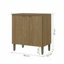 Ver imagem 3 de Balcão 2 Portas 100% MDF 80cm Magnólia Yescasa