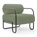 Ver imagem 1 de Poltrona Decorativa Orgânica Living Miska Bouclê Verde Oliva - Desk Design