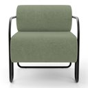 Ver imagem 5 de Poltrona Decorativa Orgânica Living Miska Bouclê Verde Oliva - Desk Design