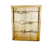 Quadro MDF Escrita em Arame + Pregador 40x50cm - Preto - 1