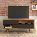 Ver imagem 1 de Rack para TV até 50 Polegadas 135,6cm 2 Portas Nt 1180 Marrom
