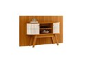 Ver imagem 3 de Estante New Silverstone para Tv até 65 Polegadas - Cinamomo / Off White - Madetec