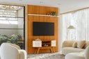 Ver imagem 1 de Estante New Silverstone para Tv até 65 Polegadas - Cinamomo / Off White - Madetec