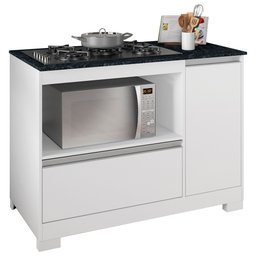 Balcão para Cooktop Notável Móveis Nt3050 1 Porta e 1 Gaveta - 2
