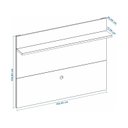 Ver imagem 4 de Painel para TV até 50 Polegadas 135,4CMX105,8cm Nt 1185 Preto