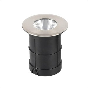 Embutido de Solo Led Taschibra Thin 6w Redondo Bivolt Prata