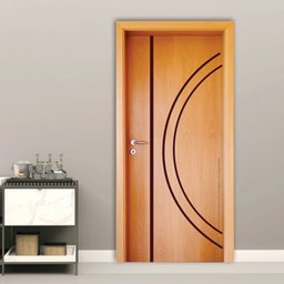 Folha de Porta em Madeira Semi Oca HDF Frisada 8 210x110cm Mapaf - 1