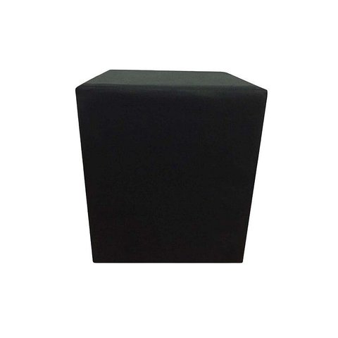 Puff Quadrado Não É Segredo Suede Amassado Preto 40x45 Nspq02tsm - Rodízios de Silicone