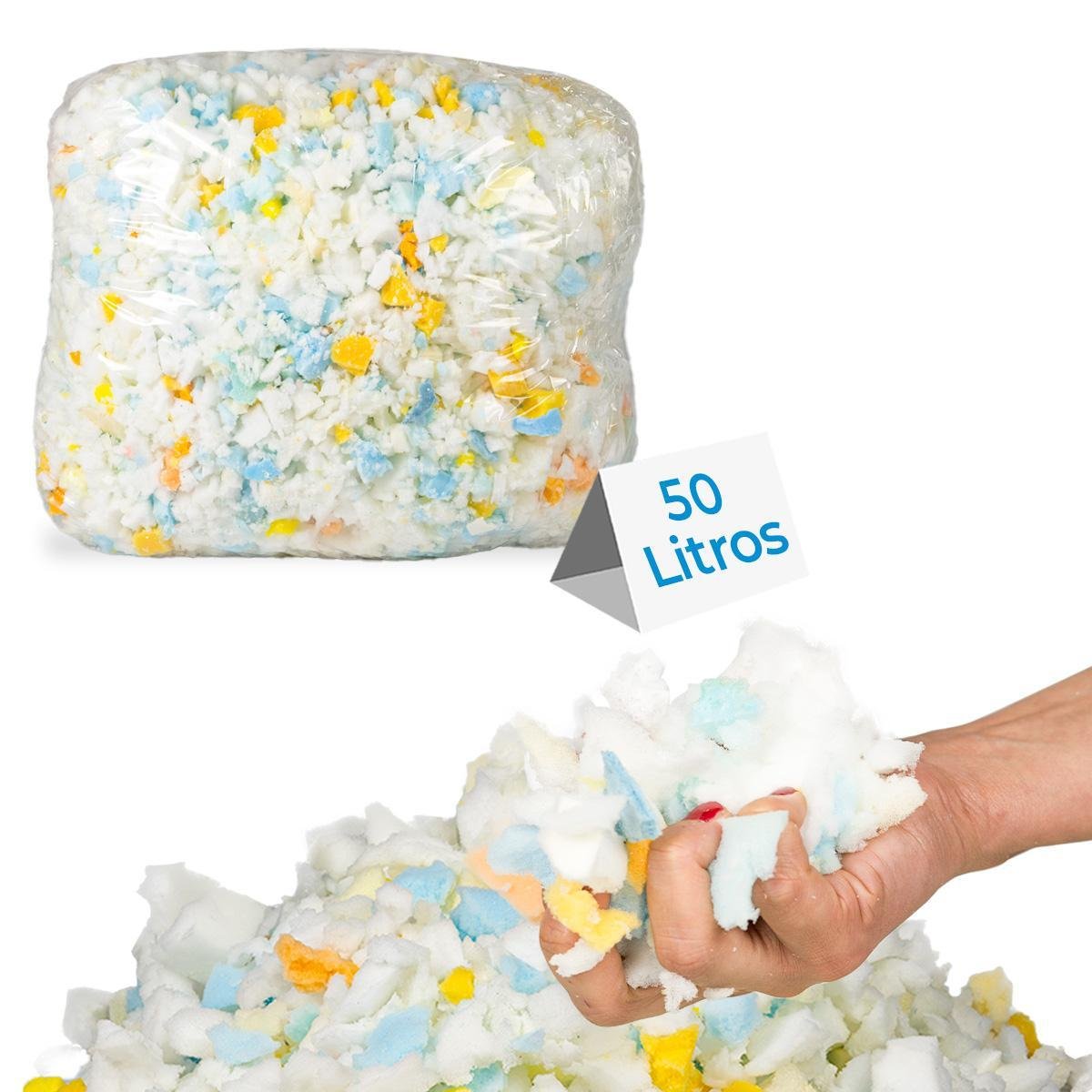 50 Litros Flocos de Espuma para Enchimento Almofada Puff - 5