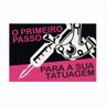 Tapete Capacho o Primeiro Passo para Sua Tatuagem 60x40 Cm.:cinza - 10