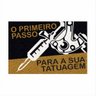 Tapete Capacho o Primeiro Passo para Sua Tatuagem 60x40 Cm.:cinza - 3