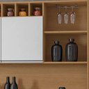 Ver imagem 4 de Kit de Cozinha Compacta Alice 6 Portas 1 Gaveta Mdf 130cm Amêndoa - Branco