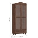 Ver imagem 2 de Cristaleira 2 Portas 1 Gaveta Rubi 8932wn Café Finestra