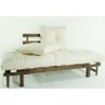 Sofá Cama Futon com Almofadas Cru 1854.2 Country Comfort - Mão & Formão - Nogueira - 4