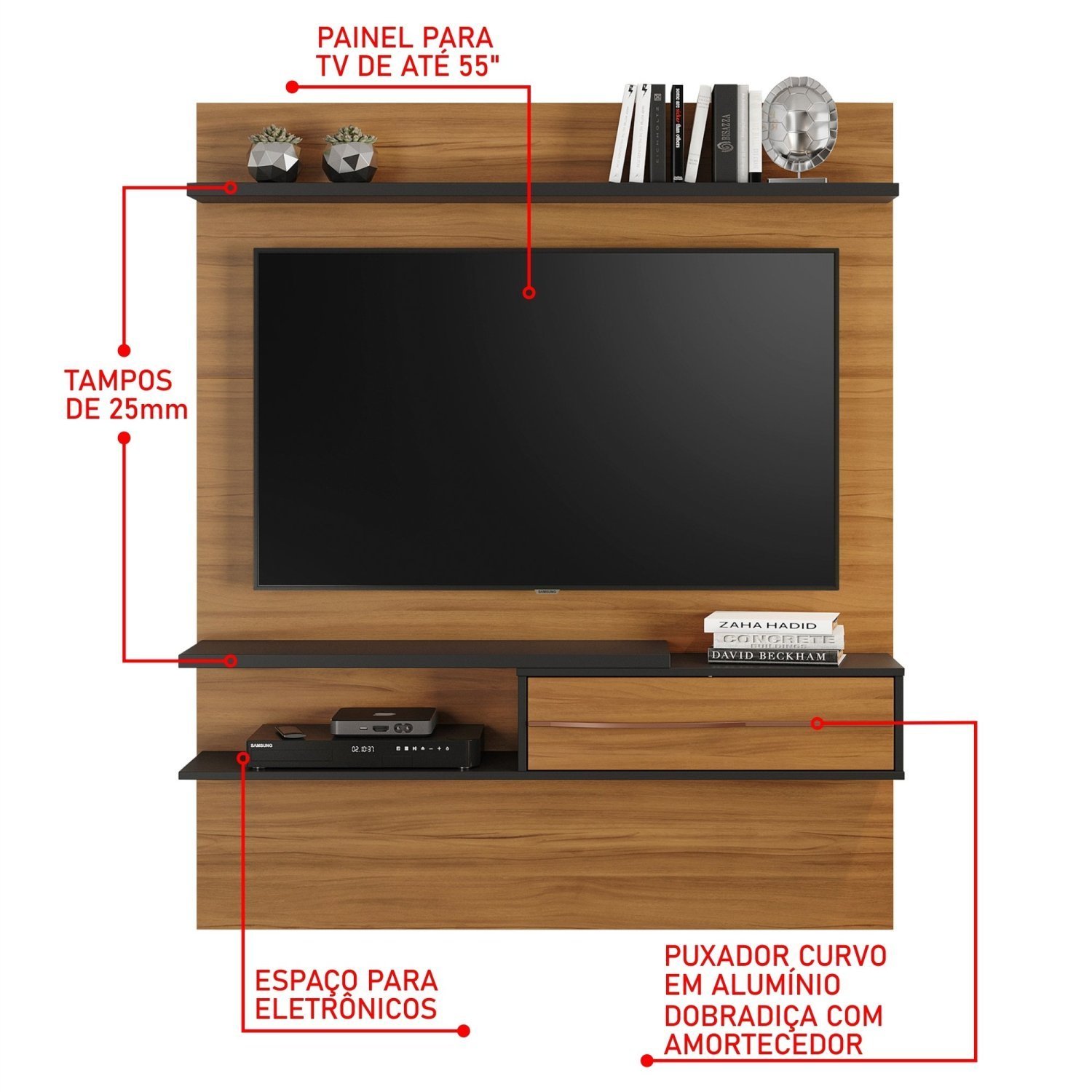 Painel para TV de até 55 Polegadas NT 1155  - 6