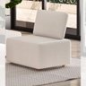 Conjunto Sofá 7 Lugares Moderno Versátil com Chaise, Puff e Encosto de Madeira Sebastian - - 6