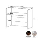 Ver imagem 3 de Balcão Atendimento Recepção Consultório 120 Cm X 110 Cm F5 Cor:macadâmia com Branco