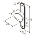 Ver imagem 3 de Fechadura Pado Golf Cromada 404 Maquina 40mm