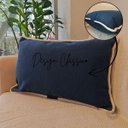 Ver imagem 7 de Almofada Atelier Cordão Retangular Azul Marinho 50x30