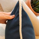 Ver imagem 4 de Almofada Atelier Cordão Retangular Azul Marinho 50x30