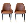 Kit com 2 Cadeiras Dinner Marrom para Sala de Jantar ou Escritório - 1
