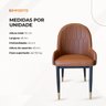 Kit com 2 Cadeiras Dinner Marrom para Sala de Jantar ou Escritório - 5