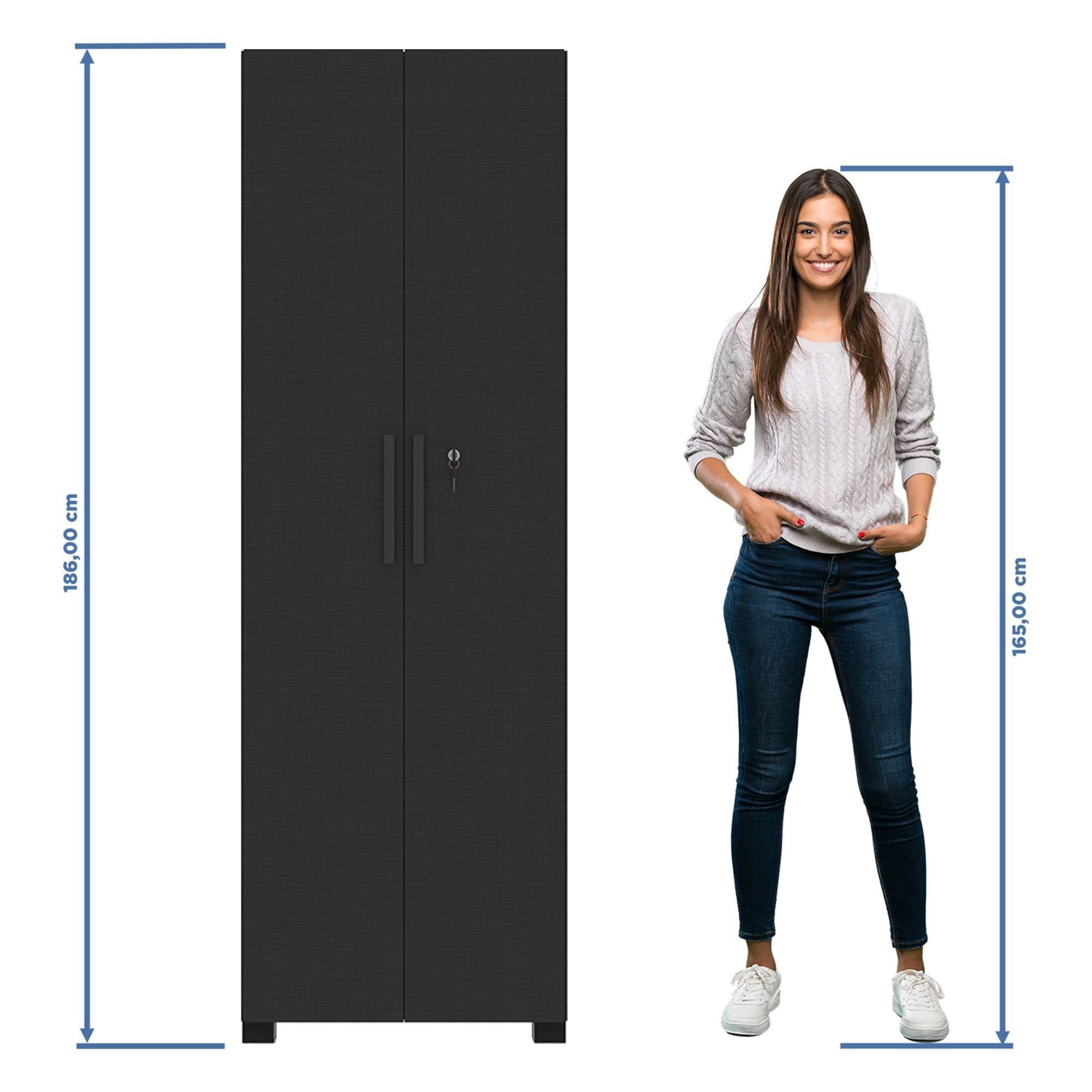 Armário para Escritório 2 Portas com Chave Nt 4020 | MadeiraMadeira