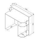 Ver imagem 3 de Mesa Gamer Escrivaninha Power 100cm Preto