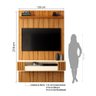 Painel Ripado Zigzag para Tv até 60 Polegadas Roma com Nicho 135cm - 2