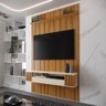 Painel Ripado Zigzag para Tv até 60 Polegadas Roma com Nicho 135cm - 6